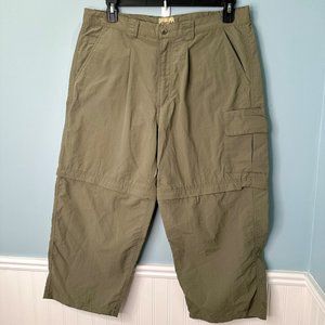 Guide's Choice Mens Convertible Hiking Pants Size XL 32‎ Tan Zip Off Gorpcore